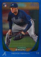 2011 Bowman Chrome #185 Freddie Freeman Blue Refractor Baseball Card