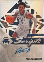 2022 Panini Chronicles Draft Picks Mosaic Script Autographs #MSPAO Paolo Banchero Basketball Card