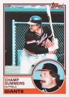 1983 Topps #428 Champ Summers Baseball Card
