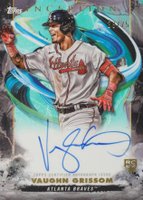2023 Topps Inception Rookie & Emerging Stars Autographs #BRESVGR Vaughn Grissom Aqua Baseball Card