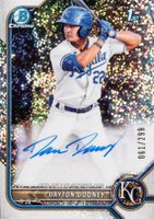 2022 Bowman Chrome Prospect Autographs #CPADDO Dayton Dooney Speckle Refractor Baseball Card