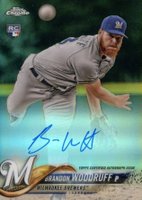2018 Topps Chrome Rookie Autograph #RA-BW Brandon Woodruff Refractor Baseball Card
