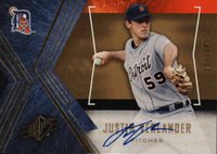 2005 SP Collection SPx #135 Justin Verlander Signature Baseball Card