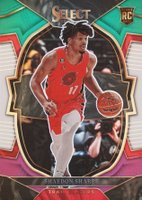 2022 Panini Select #71 Shaedon Sharpe Green/White/Purple Basketball Card