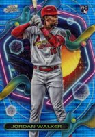 2023 Topps Cosmic Chrome #151 Jordan Walker Blue Moon Baseball Card