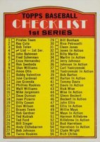 1972 Topps #4 1st Series Checklist (1-132) Baseball Card