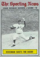 1970 Topps #309 World Series Game 5 Koosman Shuts The Door! Baseball Card