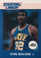 1988 Kenner Starting Lineup # Karl Malone Basketball Card
