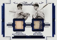 2021 Panini Flawless Dual Legendary Materials #DLM-CD Bill Dickey/Roy Campanella Sapphire Baseball Card