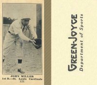 1916 Green-Joyce #121 John Miller Baseball Card