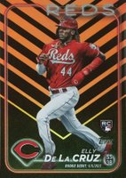 2024 Topps Update #US350 Elly de La Cruz Holiday Baseball Card