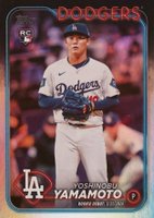 2024 Topps Update #US149 Yoshinobu Yamamoto Rainbow Foil Baseball Card