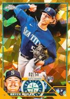 2023 Topps Chrome Update Sapphire Edition #178 Bryce Miller Gold Baseball Card