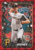 2024 Topps Holiday #H165 Paul Skenes Holiday Plaid Baseball Card