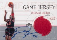 1999 Upper Deck Game Jersey #GJ10A Michael Jordan Autograph Basketball Card