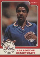 1984 Star Julius Erving #3 Julius Erving ABA Regular Season Stats Basketball Card