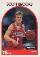 1989 Hoops #34 Scott Brooks Basketball Card