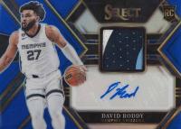 2022 Panini Select Rookie Jersey Autographs #RJADVR David Roddy Blue Basketball Card