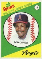1981 Squirt #9 Rod Carew Baseball Card