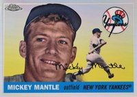 2008 Topps Chrome #MMSC53 Mickey Mantle Refractor Baseball Card