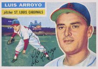 1956 Topps #64 Luis Arroyo White Back Baseball Card