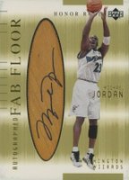 2001 Upper Deck Honor Roll Fab Floor Autographed #MJ-A Michael Jordan Basketball Card