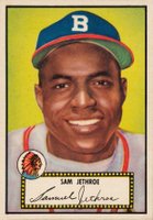 1952 Topps #27b Sam Jethroe Black Back Baseball Card