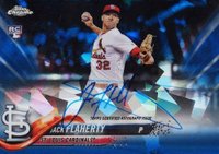 2018 Topps Chrome Sapphire Edition Rookie Autographs #AC-JF Jack Flaherty Baseball Card