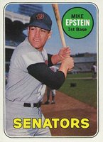 1969 Topps #461w Mike Epstein White Letters Baseball Card