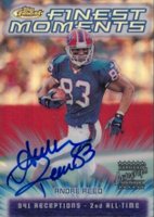 2000 Finest Moments #FM15 Andre Reed Refractor-Autographs Football Card