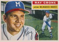 1956 Topps #76 Ray Crone White Back Baseball Card