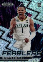 2023 Panini Prizm Draft Picks Fearless #14 Keyonte George Mojo Prizm Basketball Card