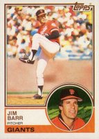1983 Topps #133 Jim Barr Baseball Card