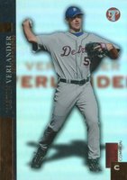 2005 Topps Pristine #101 Justin Verlander Uncirculated Bronze Baseball Card
