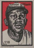 1984 O'Connell & Son Ink Mini Prints #118 Junior Gilliam Baseball Card