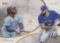 2023 Topps Dynamic Duals #2 Alek Manoah/Vladimir Guerrero Jr. Baseball Card