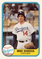 1981 Fleer #131 Mike Scioscia Baseball Card