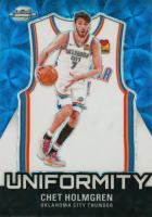 2023 Panini Contenders Optic Uniformity #26 Chet Holmgren International Black and White Basketball Card