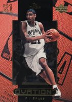 1999 Upper Deck Ovation #48 Tim Duncan Basketball Card