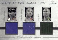 2004 Flair Head of the Class Materials # Allen Iverson/Ray Allen/Stephon Marbury Basketball Card