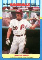 1988 Fleer League Leaders #35 Mike Schmidt Baseball Card