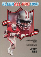 1990 Fleer All-Pro #2 Jerry Rice Football Card