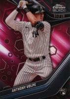2023 Topps Chrome Black #76 Anthony Volpe Magenta Baseball Card