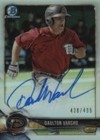 2018 Bowman Chrome Prospects Autographs #BCPADV Daulton Varsho Refractor Baseball Card