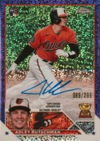 2023 Topps Chrome Rookie Autograph #RAAR Adley Rutschman Purple Speckle Baseball Card
