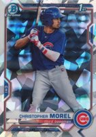 2021 Bowman Chrome Prospects #BCP131 Christopher Morel Atomic Refractor Baseball Card