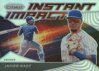 2020 Panini Prizm Instant Impact #II3 Javier Baez Silver Prizm Baseball Card