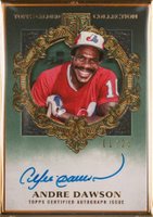2022 Topps Gilded Collection Gold Framed Hall of Famers Autographs #ADA Andre Dawson Emerald Baseball Card