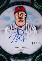 2022 Topps Transcendent Collection Autographs #MT Mike Trout Emerald Baseball Card
