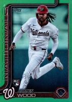 2025 Topps #181 James Wood Green Rainbow Foil Baseball Card